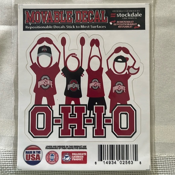 Ohio State Movable Decal - Picture 1 of 1
